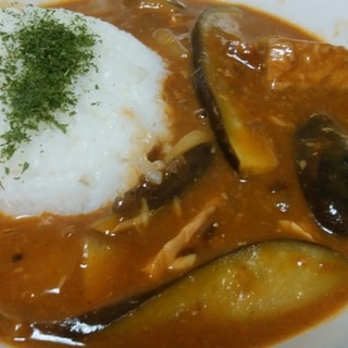 さば缶となすのカレー